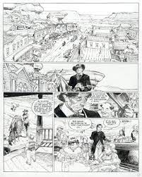 bouncer tome 8 page 61 par francois boucq original en vente a la galerie glenat 그래픽 노블 흑백 만화