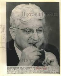 1975 Press Photo Arthur Burns of Federal Reserve