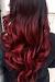 Red Tips Hair On Black Hair