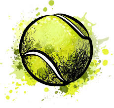Tennis balls are covered in a fibrous felt which modifies. Tennis Ball From A Splash Of Stock Vector Colourbox