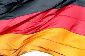 Drapeau allemagne cloué sur une hampe avec lance. L Allemagne Pays Le Plus Endette D Europe