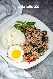 Make sure you remove all the water from the tofu. Thai Pad Ka Prao Holy Basil Stir Fry Oh My Food Recipes