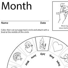 Coloring pages for kids months of the year coloring pages. Lesson Plan Month Asl Teaching Resources