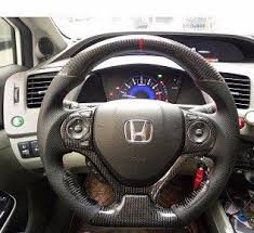 Custom Made Carbon Fiber Steering Wheel For 2012 2015 Honda Civic Color Design Customizable Honda Civic 2015 Honda Civic Honda Civic 2012