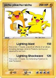 It evolves into beta pichu while exposed to a(n) beta stone. Pokemon Pichu Pikachu Raichu 26