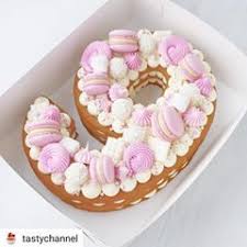 Repost Tastychannel Number Cakes Are Still Very Popular This Number 9 Cake With Del Number Cakes Birthday Drip Cake Chocolate Drip Cake Birthday