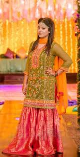 Designer Chiffon Bridal Wear Replica 2019 Simple Mehndi Dresses Stylish Short Dresses Pakistani Formal Dresses