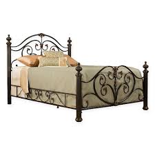 Hillsdale Grand Isle King Bed Set With Rails In Bronze Brushed Bronze Hillsdale Furniture Bed Furniture Bedroom Furniture Beds
