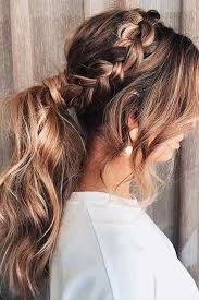 Tree braids using yaky pony hair in long layers in medium brown with auburn highlights www.interlockstyles.com. 220 Best Braided Ponytail Hairstyles Ideas Ponytail Hairstyles Braided Ponytail Hairstyles Braided Ponytail