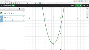 Finding Vertex Axis Of Symmetry And Roots With Desmos Youtube