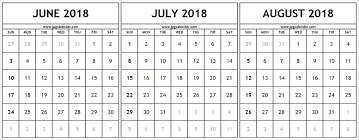 Printable June July August 2018 Calendar Template Excel 2019 Calendar Calendar March June 2019 Calendar