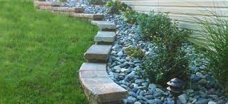 Pick your waterproofing materials and drain, and don't forget to test. Stepped Retaining Wall Retaining Wall Side Yard Ideas Yard Landscaping