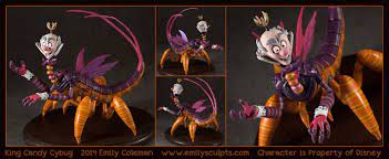 King Candy Cybug - by Emily Coleman (emilysculpts.com) | Cool art, Art,  Online art gallery