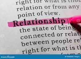 Definition of relationship stock image. Image of relationship - 135385403