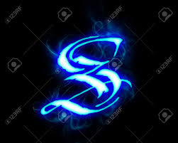 Symbol for second, an si unit of measurement of time. Blue Flame Magic Font Over Black Background Letter S Stock Photo Picture And Royalty Free Image Image 4086127