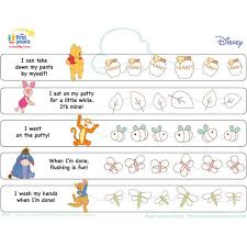 winnie the pooh potty training chart kiddos kids potty