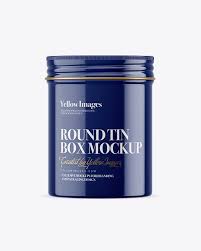 Download Glossy Round Tin Box Mockup In Box Mockups On Yellow Images Object Mockups Mockup Free Psd Box Mockup Free Packaging Mockup PSD Mockup Templates