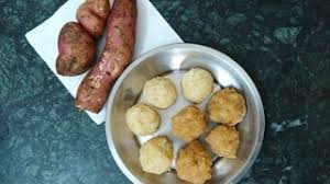 The kind of sweet potatoes you think of as yams are simply dark skinned sweet potatoes. Sweet Potato Laddoo Sweet Potato Balls Recipe In Tamil By Aarthi Cafe Recipe No 75 Youtube