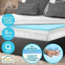Maybe you would like to learn more about one of these? Queen Cool Gel Memory Foam Mattress Topper Extra Thick Crazy Sales
