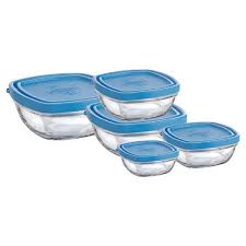 Thinking about getting rid of the rubbermaid serve'n'saver food storage containers we now have, and switching to glass. Lys Square Bowl With Lid Duralex Usa Made In France