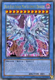 It's a bit different from the original, but we wanted to make it not look so onecolored. Blue Eyes Chaos Max Ultimate Dragon Yugioh Dragon Cards Custom Yugioh Cards Ultimate Dragon