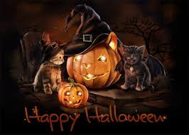 If you see some halloween cat wallpaper hd you'd like to use, just click on the image to download to your desktop or mobile devices. Winged Cat Pumpkin Halloween Party Backdrop Stage Background Decoration Prop