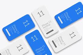 Download Iphone 11 Isometric App Design Mockup Mockup Daddy
