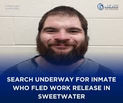 The Monroe County Sheriff's Office said Cody Allen Patterson, an inmate  worker assigned to the GlasMasters work detail, walked off the job site at  1:50 a.m.