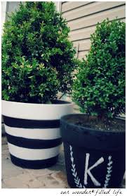 Black And White Flower Pot B W Planters With Images Diy Planters Planters White Patio Furniture