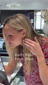 When @Jacqui Morgan told us she nearly forgot about earrings for her  wedding, we had to put out a reminder 💎🤍 #bridaljewelry #engagementring  #2025bride