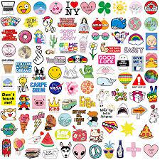 Learn to make your own custom diy stickers. Vinyl Stickers For Laptop Cute Aesthetic Waterproof Sticker Packs For Water Bottle Hydro Flask Computer Travel Case Guitar Small Cool Colorful Decals For Teens Kids Girls 100 Pieces Electronics