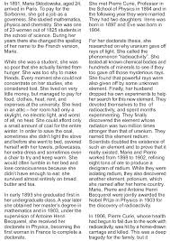 Grade 9 Reading Lesson 20 Biographies Madame Curie 1 Reading Lessons Reading Comprehension Lessons Free Reading Lessons