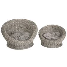 rattan round dog basket small dog basket dog bed pet furniture