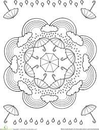 Rainy Day Coloring Page Mandala Coloring Pages Mandala Coloring Coloring Pages