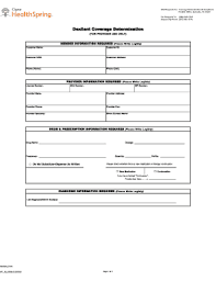 In addition, healthspring's services include negotiation, monitoring, and quality assurance of contracts with third party healthcare providers. Fillable Online Coverage Determination Form Cigna Healthspring Fax Email Print Pdffiller