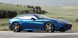 It features four doors, a backseat, a hatchback, and is similar in size to the bmw 5 series station wagon. Ferrari California T Fastback Fleet Estate Version