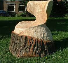 Gartendeko ziege figur 47 cm in niedersachsen. Kreativ Mit Baumstumpfe Im Garten So Muss Das