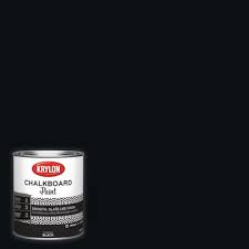 Chalk paint brands at lowes. Krylon Black Latex Chalkboard Paint 1 Quart In The Craft Paint Department At Lowes Com