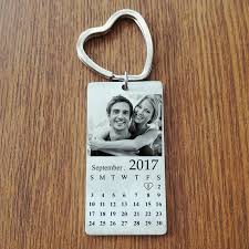 Custom Photo Calendar Keychain Best Anniversary Gift For Couple Him Her Personalised Photo Calendar Custom Photo Calendar Diy Gifts For Boyfriend