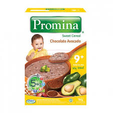 Jadi bayi usia 9 bulan harus menerima nutrisi yang cukup baik dari asi, susu formula maupun makanan tambahan. Promina Sweet Chocolate Avocado Box 100 Gr Bubur Bayi Usia 9 Bulan Mpasi Instant Shopee Indonesia