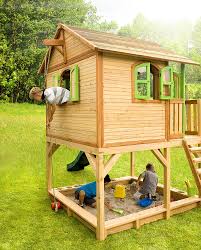 Axi Spielhaus Marc Mit Rutsche Und Sandkasten Holz Kinder Spielhaus Garten Sandkasten Garten Kinderspielhaus Garten