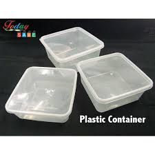 Plastic disposable containers plastic microwaveable disposable containers takeaway microwavable plastic disposable 3. Square Plastic Food Container Microwave Disposable Plastic Food Container 25pcs Shopee Malaysia