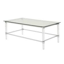 The minimalist style design can be perfectly integrated into your modern furniture atmosphere without any abrupt feeling. Bayla Modern Coffee Table Clear Christopher Knight Home Target