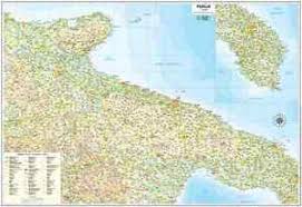 Con la cartina trovate una guida sicura e un valido aiuto per scorgere i comuni più belli della costa e quelli caratteristici dell' entroterra per muoversi in tutta sicurezza. Carta Geografica Murale Regione Puglia 97 X 70 Cm Belletti Cartina Ebay