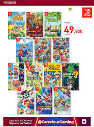 Juegos muy esperados de nintendo switch por menos de 47€ en carrefour españa: Oferta Nintendo Switch Juegos En Carrefour Market