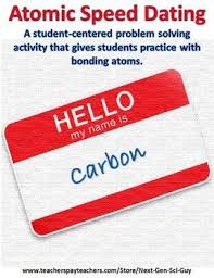 Biology Group Chat Names Atomic Speed Dating Students Role Play Different Atoms To Form Bonds Ngss Chemistry Classroom Teaching Chemistry Chemistry Lessons