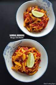 Sambal goreng crunchy sarawak, mukah. Sambal Mangga Mango Chili Relish Recipe Chili Mango Sambal Recipe Sambal