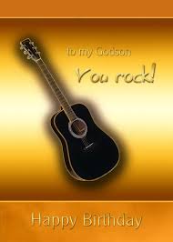Funny Birthday Wishes For Godson Happy Birthday To My Godson You Rock Black Guitar Card Ad Ad Godson Birthday Happy Rock Happy Fathers Day Birthday Wishes For Friend Happy Father