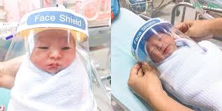 Paud mewarnai gambar makanan 4 sehat 5 sempurna kartun. Comel Sangat Gambar Gambar Bayi Baru Lahir Pakai Face Shield Buat Netizen Tak Keruan Pa Ma