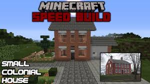 The exterior styling reflects america's southwestern, central american, and spanish colonial style homes are great for entertaining guests or simply relaxing due to their casual and relaxed atmosphere. Minecraft Speed Build Small Colonial House Youtube